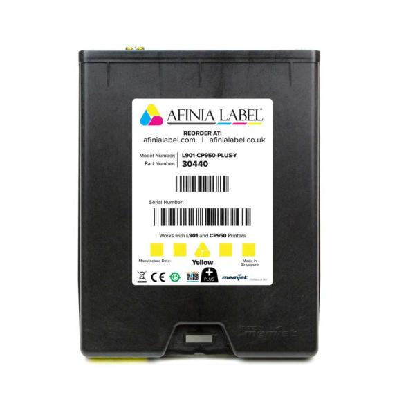 10er Set Tintenkartuschen Gelb Afinia L901 plus